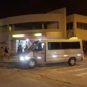 Van usada em fuga pelos bandido