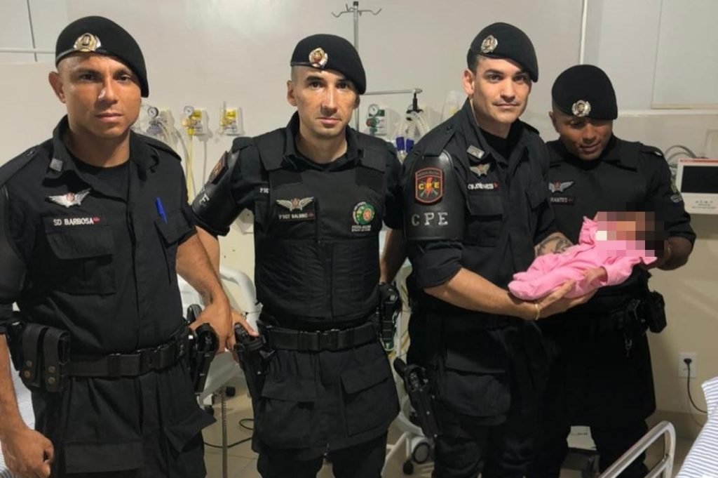 Policiais da CPE salvam vida de recém-nascido