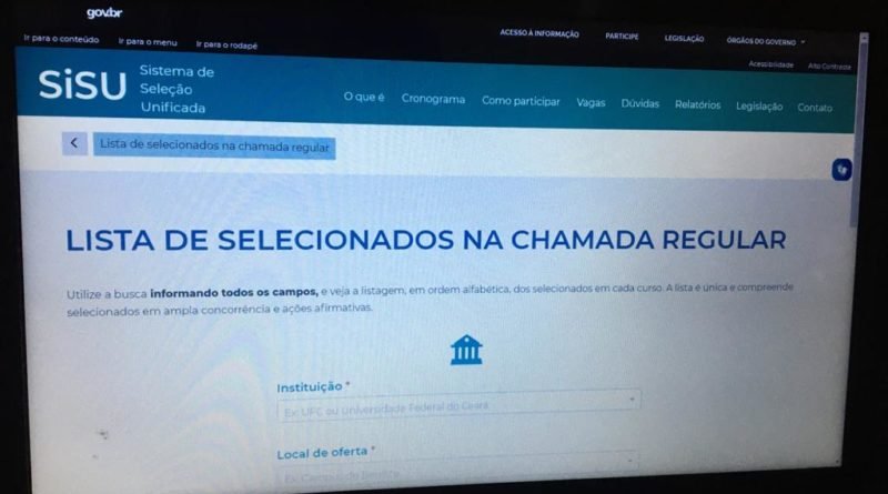 MEC libera acesso aos resultados do Sisu