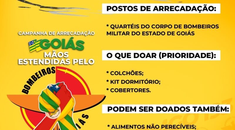 Estado de Goiás lança campanha de ajuda ao Rio Grande do Sul