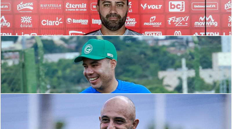 Os três maiores times goianos anunciam oficialmente seus técnicos